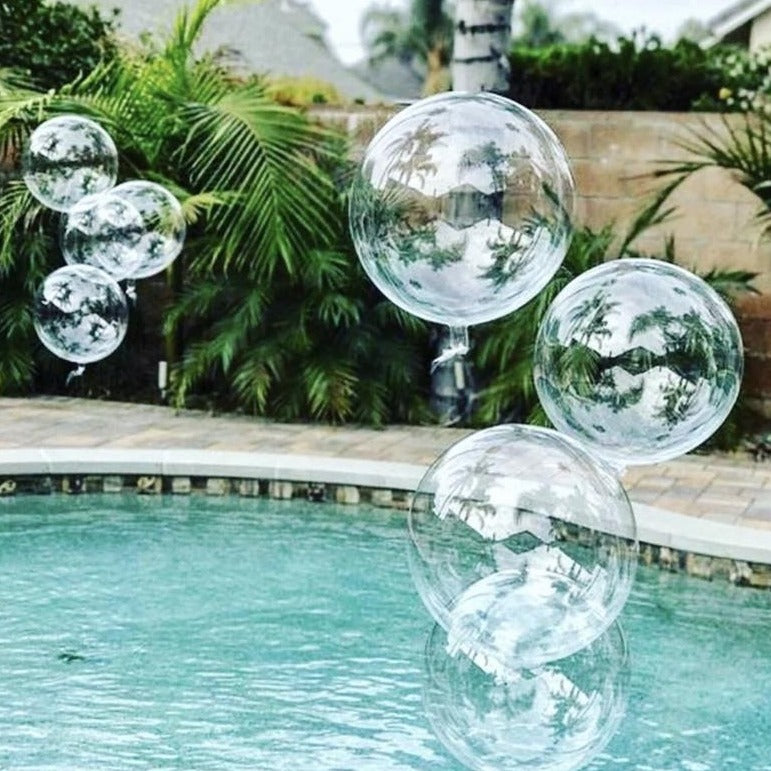 Clear transparent bubble balloons 4 sizes